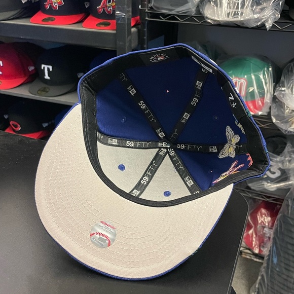 NEW ERA - MLB Hat - Los Angeles Dodgers Blooming 59FIFTY Fitted Cap - Blue - Picture 7 of 7